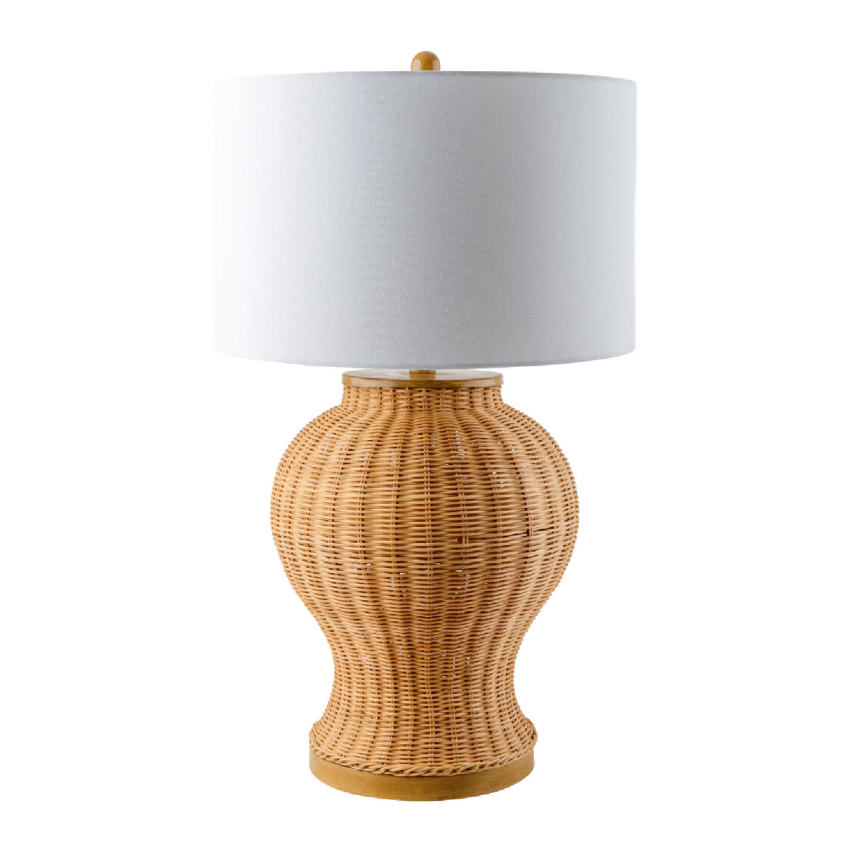   Brown Rattan Accent Table Lamp | Oroa.com