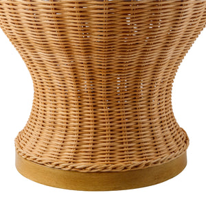   Brown Rattan Accent Table Lamp | Oroa.com