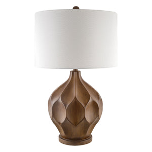   Modern European furniture - Brown Carved Accent Table Lamp - www.oroa.com | Oroa.com