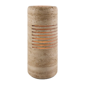   Beige Travertine Accent Table Lamp | Oroa.com