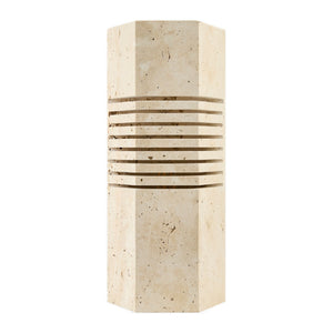   Beige Travertine Accent Table Lamp | Oroa.com