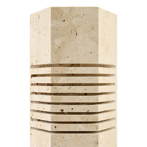   Beige Travertine Accent Table Lamp | Oroa.com