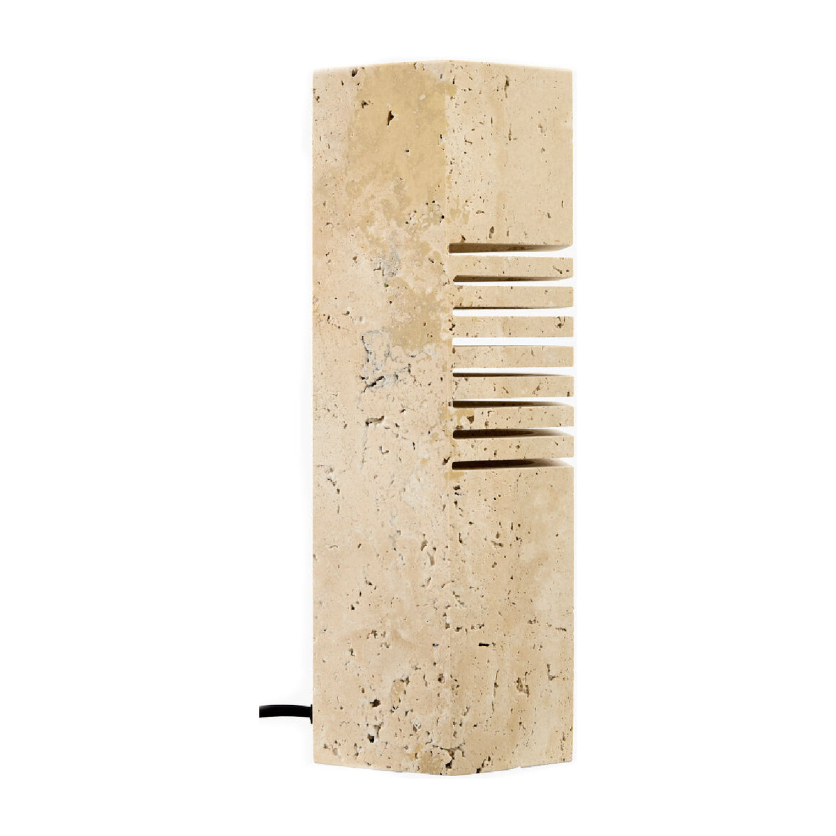   Beige Travertine Accent Table Lamp | Oroa.com