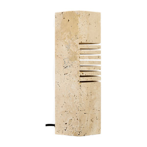   Beige Travertine Accent Table Lamp | Oroa.com