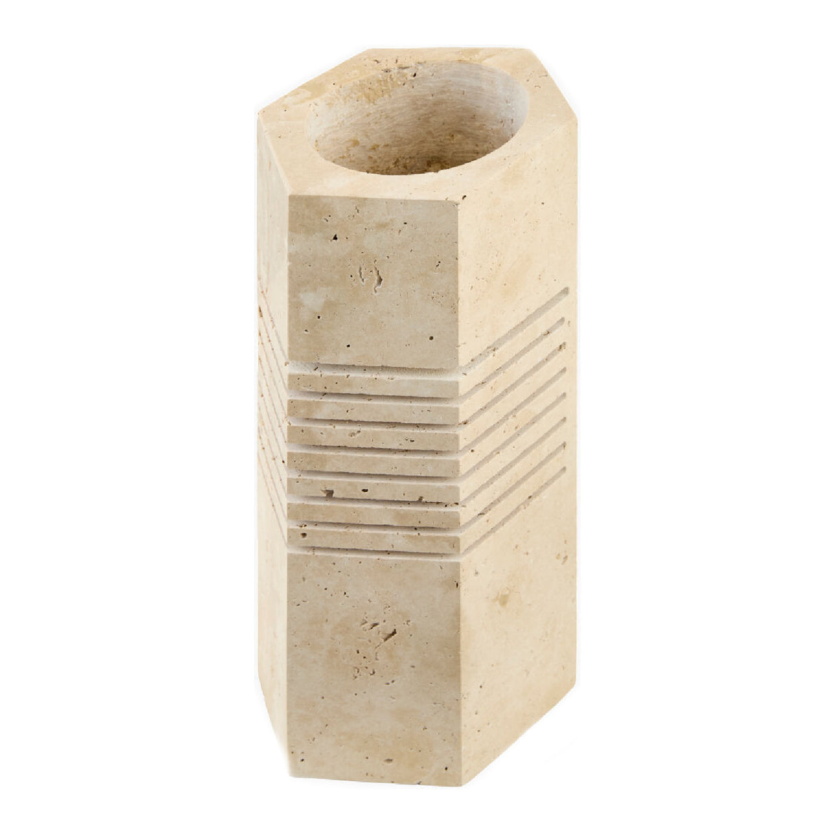   Beige Travertine Accent Table Lamp | Oroa.com