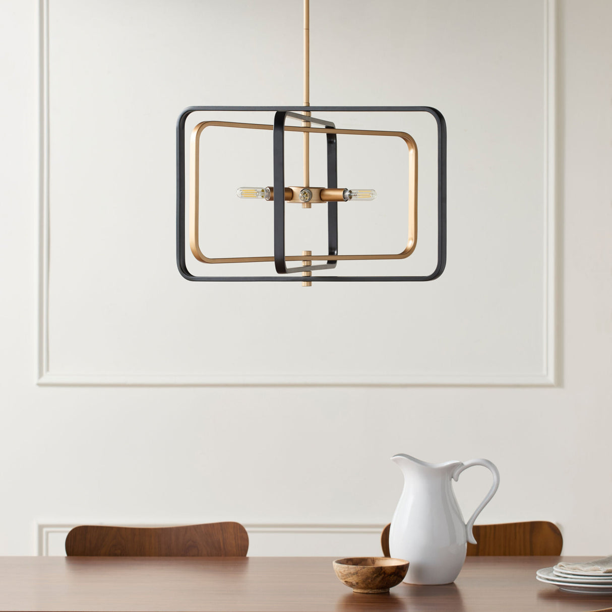   Iron Framed Chandelier | Oroa.com