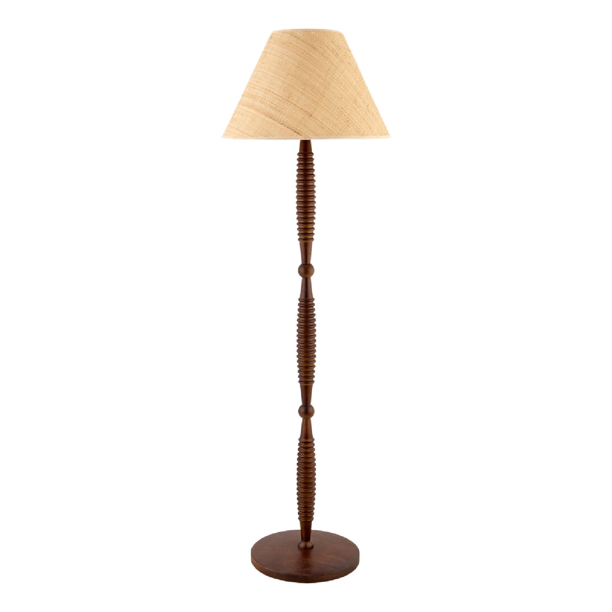   Modern European furniture - Brown Linen Accent Floor Lamp - www.oroa.com | Oroa.com