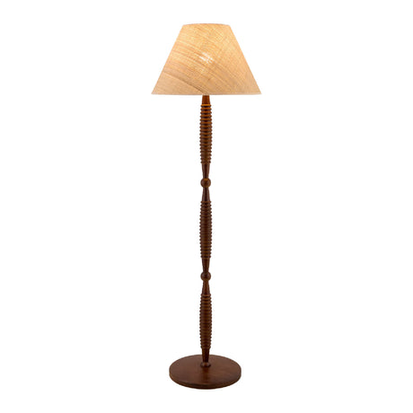   Modern European furniture - Brown Linen Accent Floor Lamp - www.oroa.com | Oroa.com