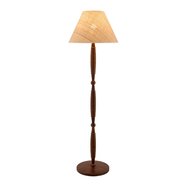 Modern European furniture - Brown Linen Accent Floor Lamp - www.oroa.com