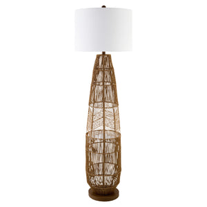   Modern European furniture - Natural Rattan Accent Floor Lamp - www.oroa.com | Oroa.com