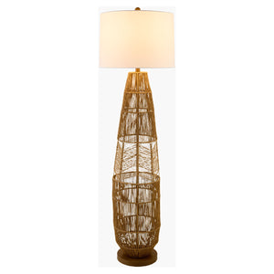   Modern European furniture - Natural Rattan Accent Floor Lamp - www.oroa.com | Oroa.com