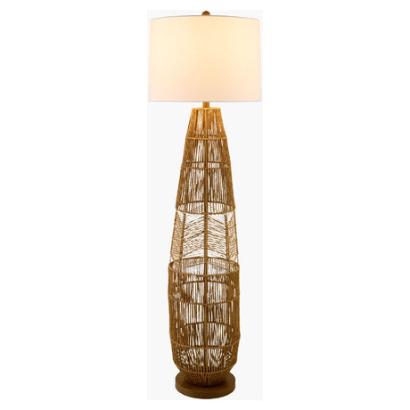   Modern European furniture - Natural Rattan Accent Floor Lamp - www.oroa.com | Oroa.com
