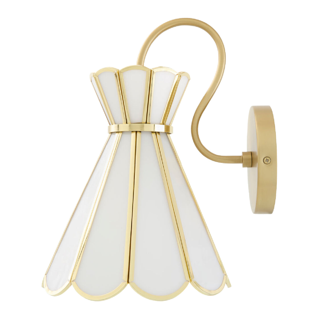   Modern European furniture - Gold Flared Wall Lamp - www.oroa.com | Oroa.com