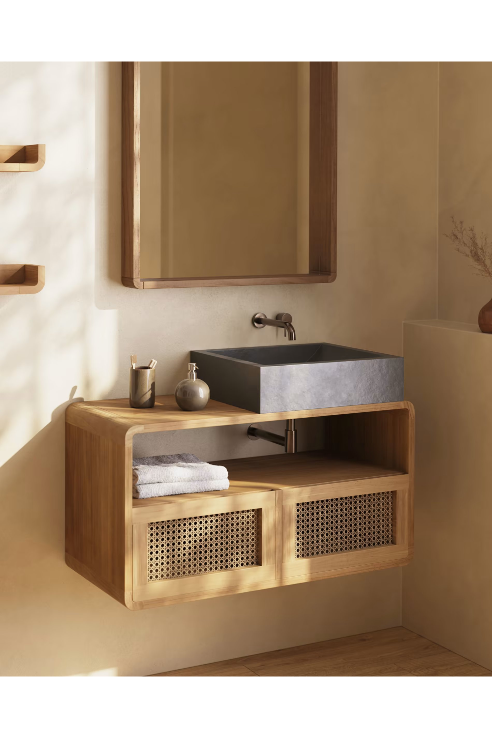 Modern Terrazzo Bathroom Sink | La Forma Delina | Oroa.com