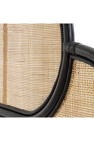 Black Weaved Rattan Queen Headboard 67" | La Forma Lalita | Oroa.com