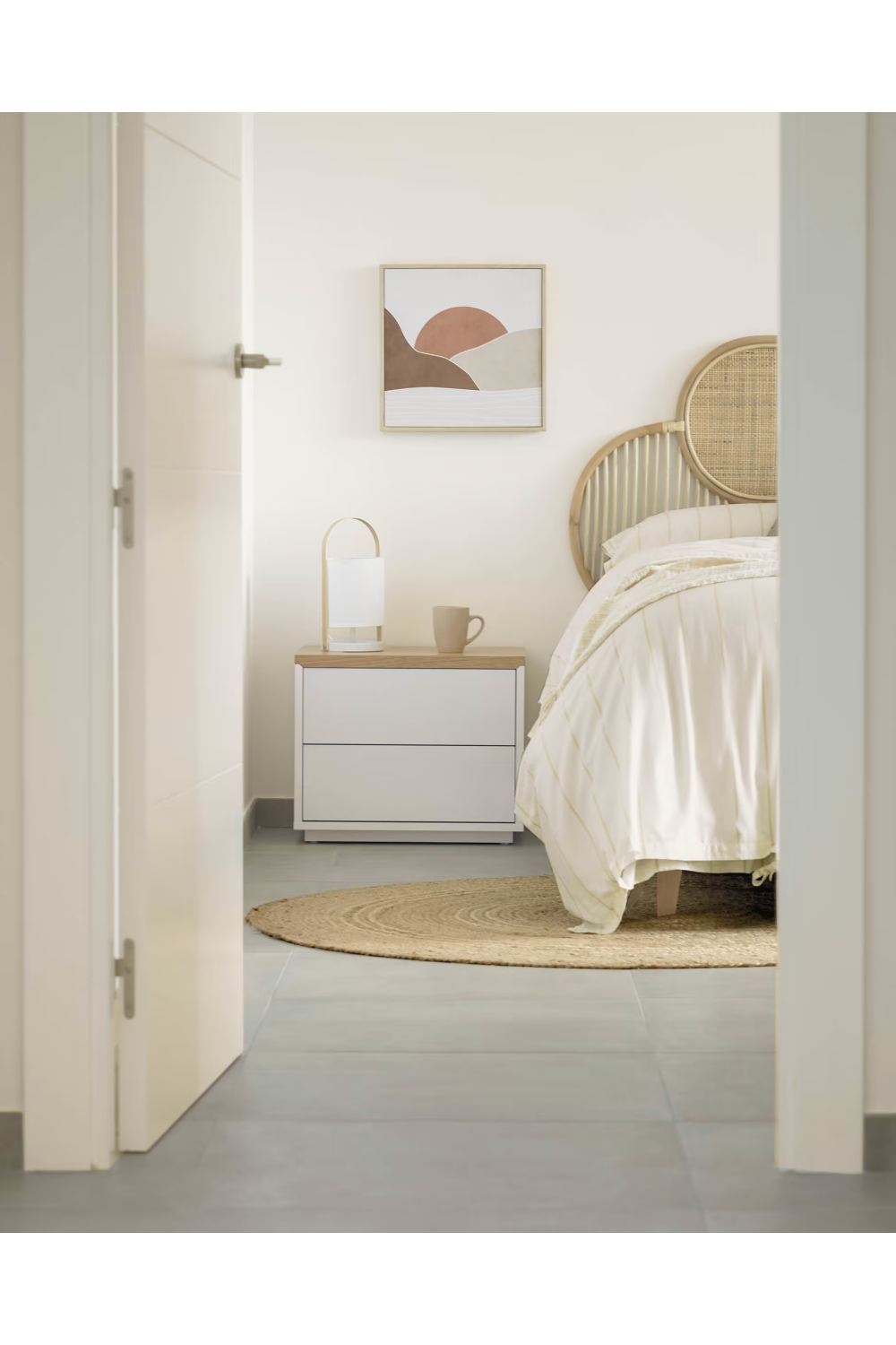 Natural Weaved Rattan Queen Headboard 67" | La Forma Lalita | Oroa.com