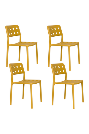 Perforated Outdoor Chair Set (4) | DF Serra | OROA.com