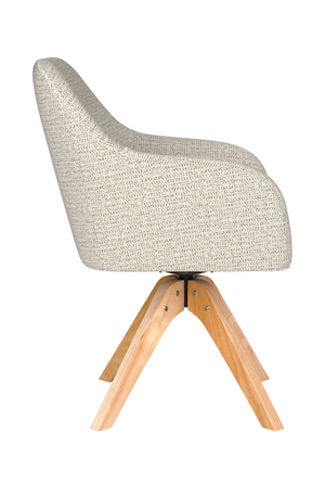 Upholstered Wooden Swivel Armchair | DF Otis | Oroa.com