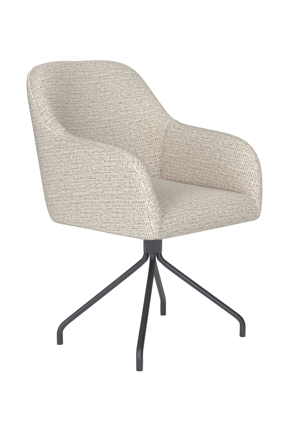 Upholstered Spider Swivel Armchair | DF Otis | Oroatrade.com