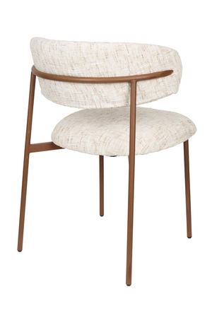 Iron Framed Curve Dining Chairs (2) | DF Claes | OROA.com