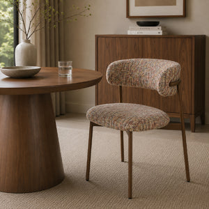   Modern European furniture - Iron Framed Curve Dining Chairs (2) - www.oroa.com | Oroa.com