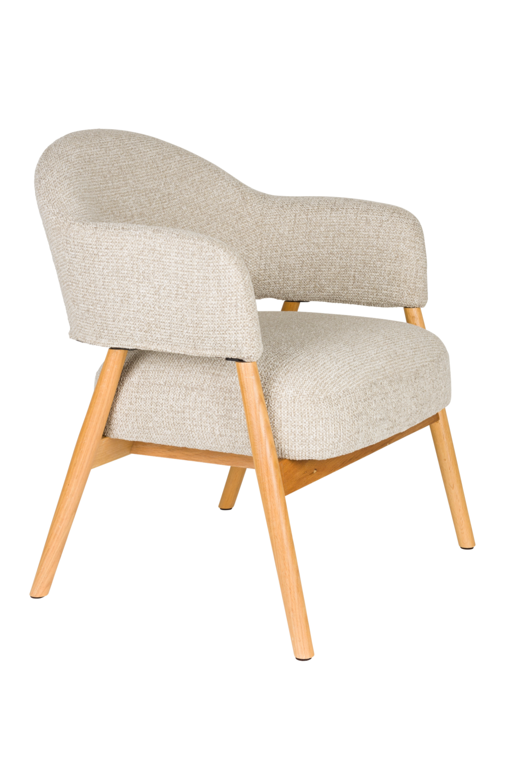 Oak Framed Lounge Chair | DF Indy | OROA.com