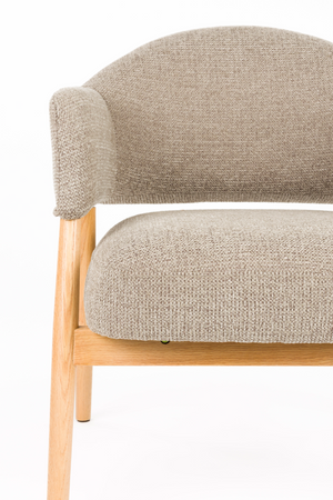 Oak Framed Lounge Chair | DF Indy | OROA.com