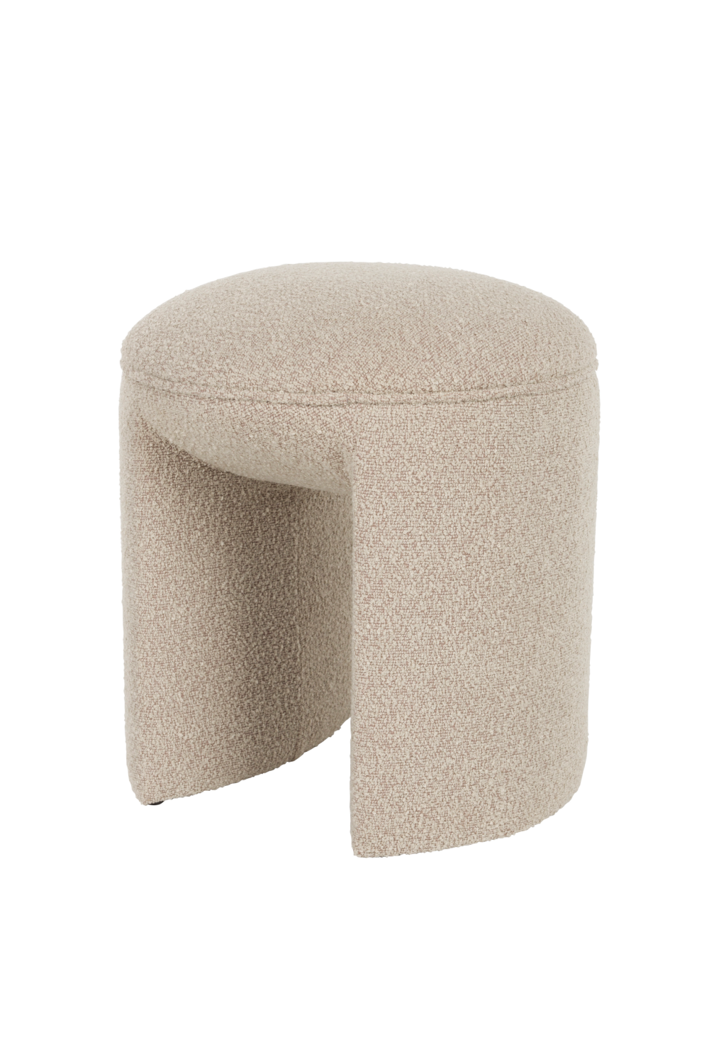 Beige Upholstered Stool | DF Noxx | OROA.com