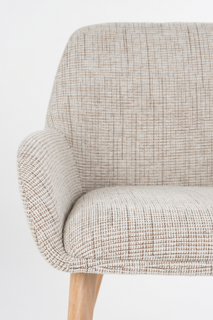 Upholstered Scandinavian Armchairs (2) | DF Loua | OROA.com