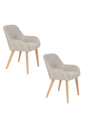 Upholstered Scandinavian Armchairs (2) | DF Loua | OROA.com