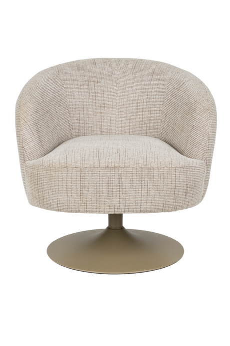 Central Leg Brown Lounge Chair | DF Renate | OROA.com