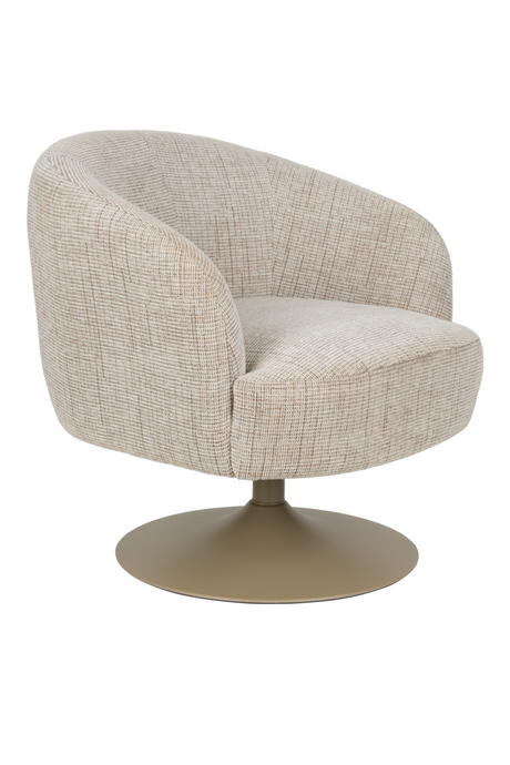 Central Leg Brown Lounge Chair | DF Renate | OROA.com