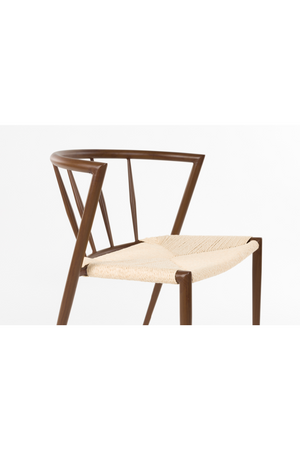 Woven Paper Seat Dining Chairs (2) | DF Che | Oroa.com