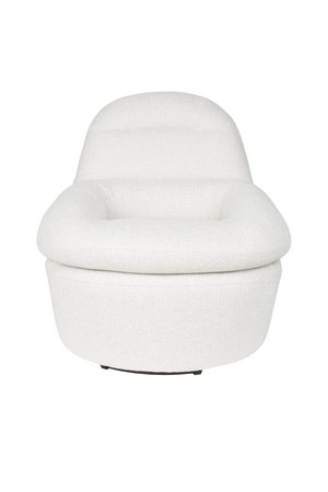 White Upholstered Lounge Chair | DF Velvoro | Oroa.com