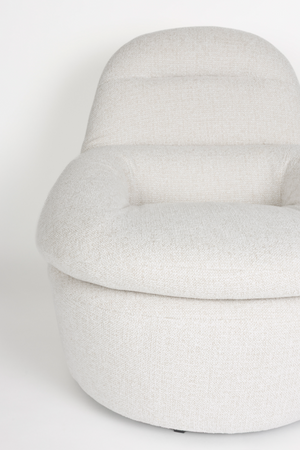 White Upholstered Lounge Chair | DF Velvoro | Oroa.com