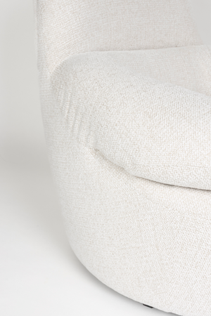 White Upholstered Lounge Chair | DF Velvoro | Oroa.com