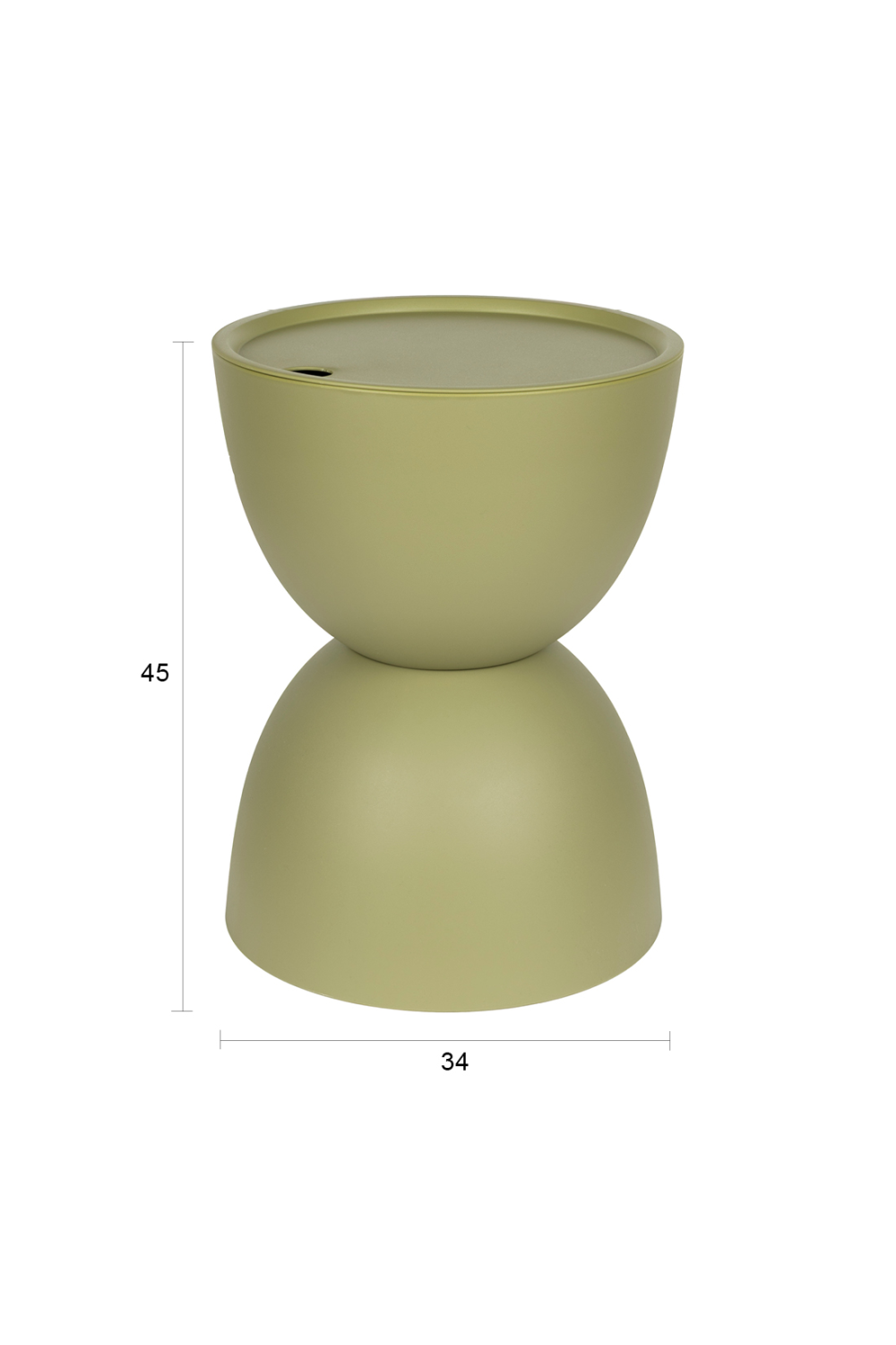 Hourglass Outdoor Storage Side Table | DF Mara | Oroa.com