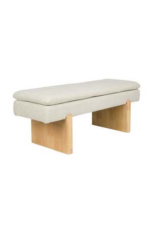 Light Gray Upholstered Bench | DF Jappo | Oroa.com