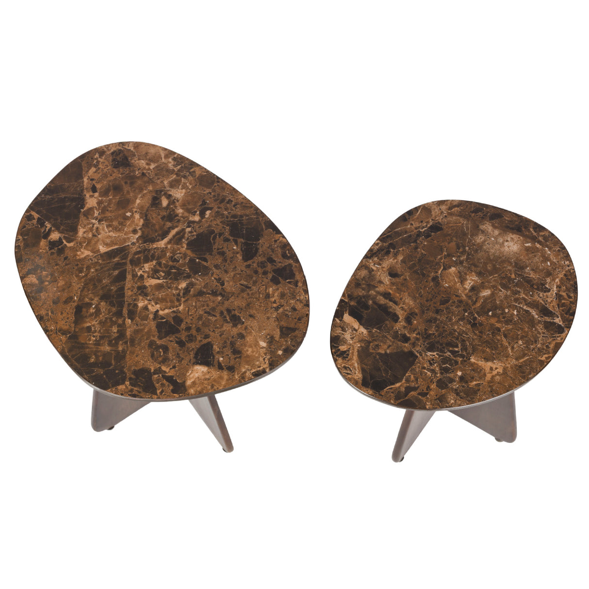   Modern European furniture - Brown Ceramics Side Tables (2) - www.oroa.com | Oroa.com