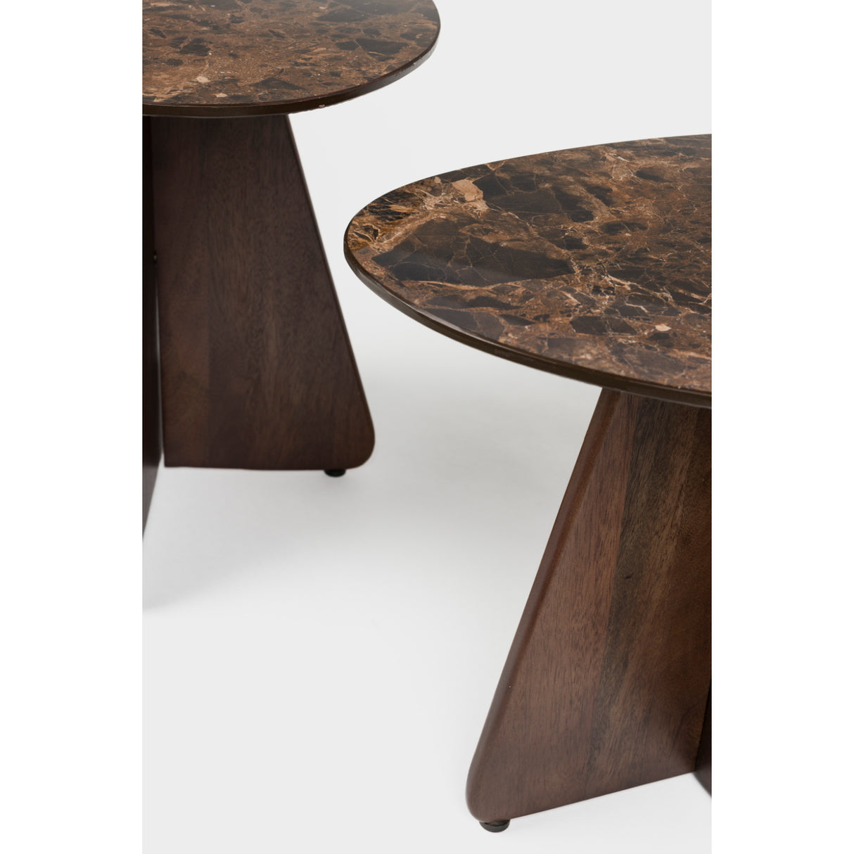  Modern European furniture - Brown Ceramics Side Tables (2) - www.oroa.com | Oroa.com