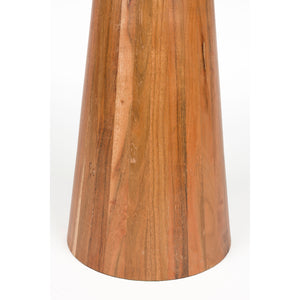   Modern European furniture - Acacia Wood Marble Side Table - www.oroa.com | Oroa.com