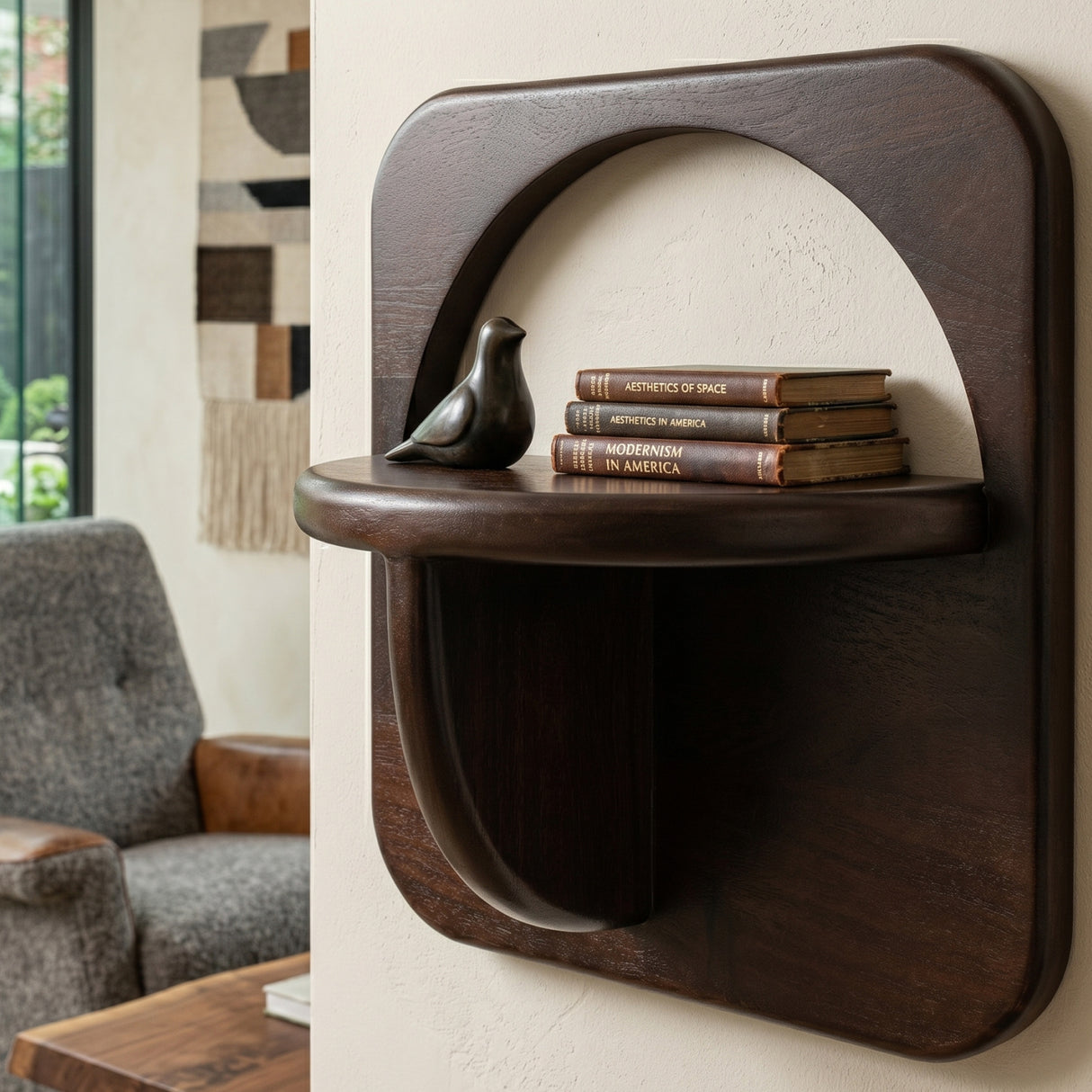   Modern European furniture - Acacia Wood Wall Shelves (2) - www.oroa.com | Oroa.com