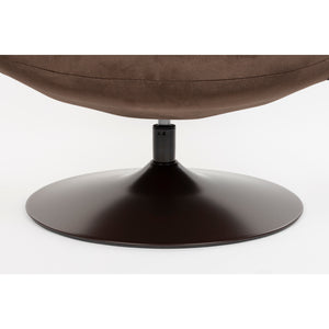   Modern European furniture - Velvet Swivel Lounge Chair - www.oroa.com | Oroa.com