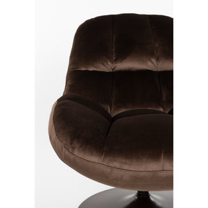   Modern European furniture - Velvet Swivel Lounge Chair - www.oroa.com | Oroa.com