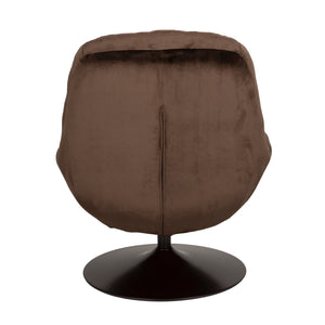   Modern European furniture - Velvet Swivel Lounge Chair - www.oroa.com | Oroa.com
