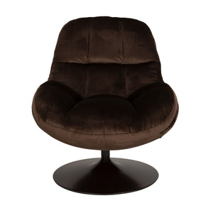   Modern European furniture - Velvet Swivel Lounge Chair - www.oroa.com | Oroa.com