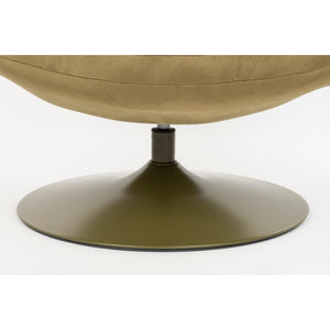   Modern European furniture - Velvet Swivel Lounge Chair - www.oroa.com | Oroa.com