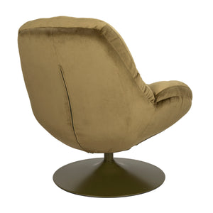   Modern European furniture - Velvet Swivel Lounge Chair - www.oroa.com | Oroa.com