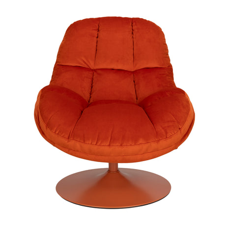   Modern European furniture - Velvet Swivel Lounge Chair - www.oroa.com | Oroa.com