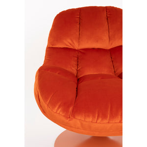   Modern European furniture - Velvet Swivel Lounge Chair - www.oroa.com | Oroa.com
